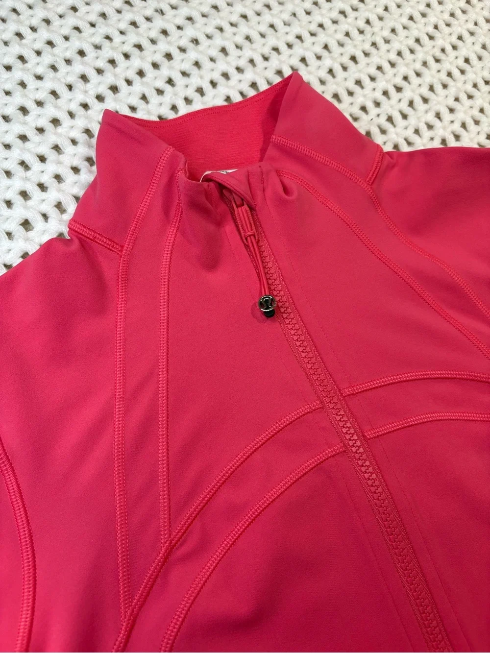 lululemon glaze pink define cropped jacket nulu size 8